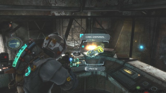 Conic Dispersal Fourth Weapon Part Location in Chapter 5 - Expect Delays in Dead Space 3