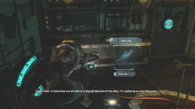 Second Text Log Location in Chapter 5 - Expect Delays in Dead Space 3