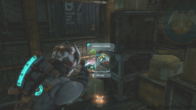 Hydraulic Engine Second Weapon Part LocationSecond Text Log Location in Chapter 5 - Expect Delays in Dead Space 3