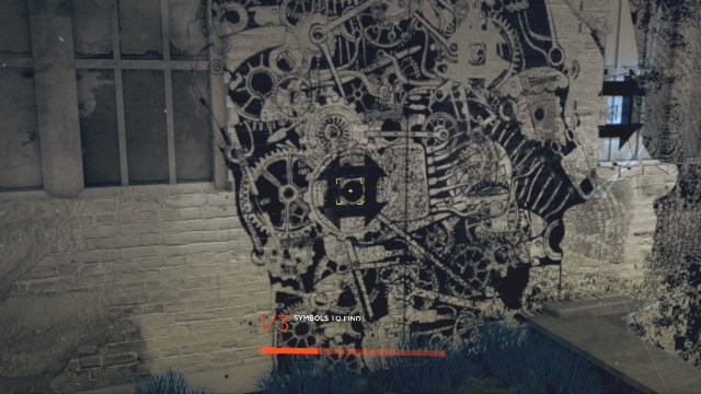 The location of the symbol to to follow the trail to Jericho in Jericho in Detroit: Become Human.