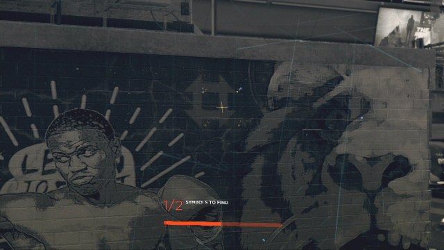 The location of the symbol to to follow the trail to Jericho in Jericho in Detroit: Become Human.