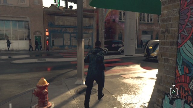 The location of the symbol to to follow the trail to Jericho in Jericho in Detroit: Become Human.