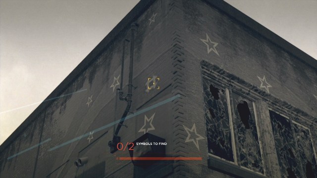 The location of the symbol to to follow the trail to Jericho in Jericho in Detroit: Become Human.