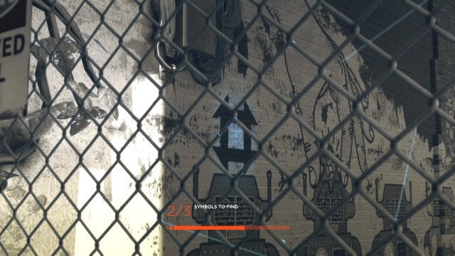 The location of the symbol to to follow the trail to Jericho in Jericho in Detroit: Become Human.