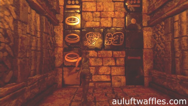 The third layer for the left and right pillars to find a way to open the gate in Path of the Livin in Kuwaq Yaku in Shadow of the Tomb Raider