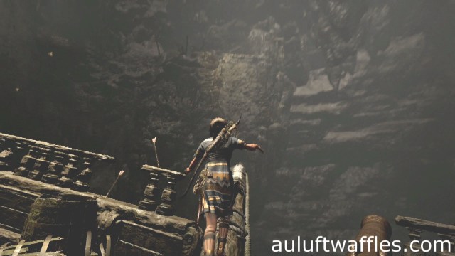 Jump over to the cliff to complete the San Cordoba tomb in Cenotes in Shadow of the Tomb Raider